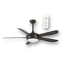 Ventilador de Teto Daewoo DE56CDNB01 Bronze Escuro com Luz LED e Controle Remoto 5 Pás 220V