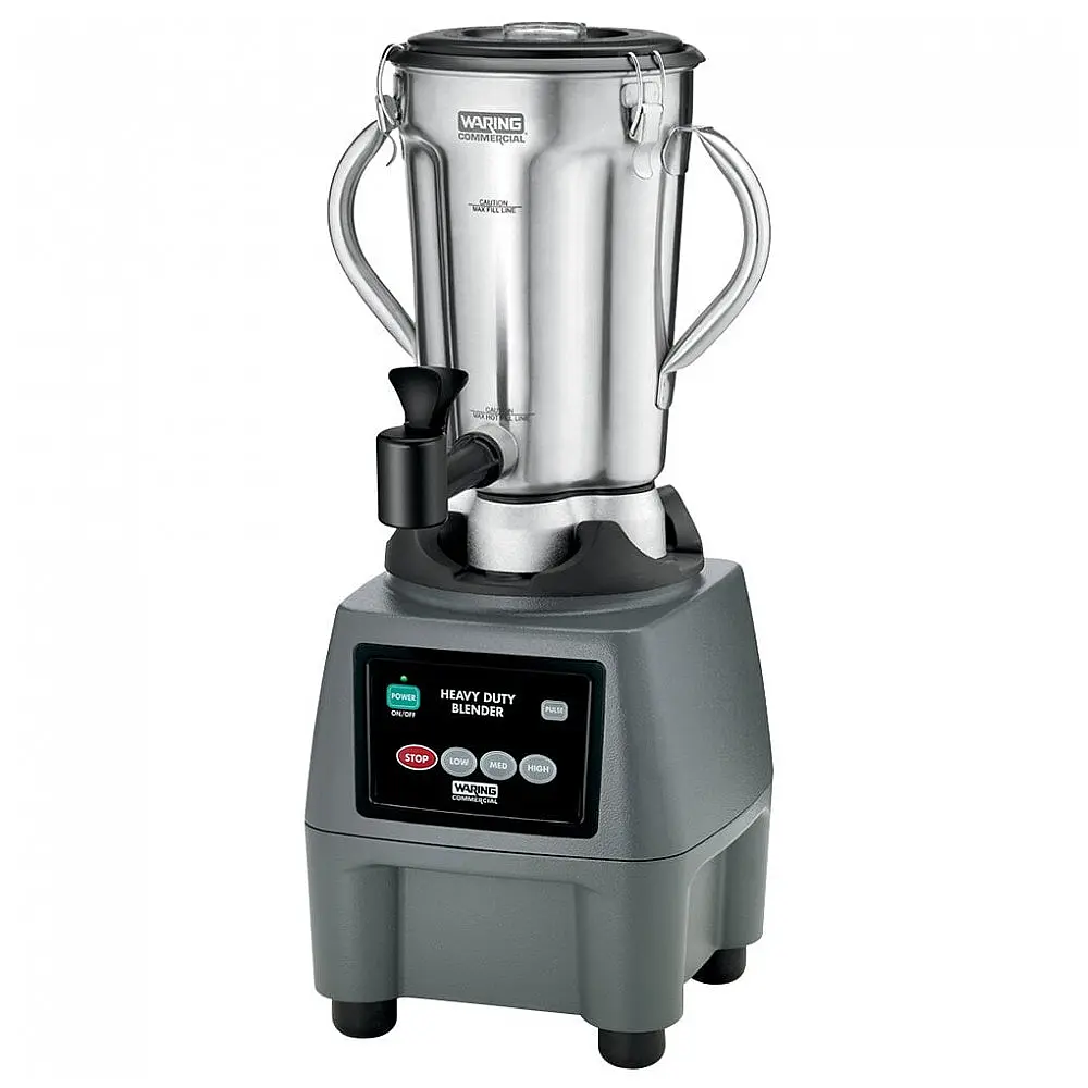 Liquidificador Industrial de Alimentos de Aço Inoxidável de 1 Galão com Torneira - Waring CB15SF 110V