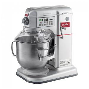 Batedeira Industrial de Bancada Estella EMIX8G Silver 7,57 Litros Programável com Levantamento da Tigela e Acessórios Padrão de Proteção