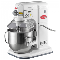 Batedeira Industrial de Bancada Avantco MIX8GWH Branco de 7,57 Litros com Elevação de Tigela e Acessórios Padrão 110V, 4,5 hp