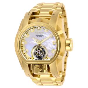 Reserve Bolt Zeus Magnum Tourbillon Relgio mecnico masculino com mostrador em madreprola - 52 mm. Ouro 28393