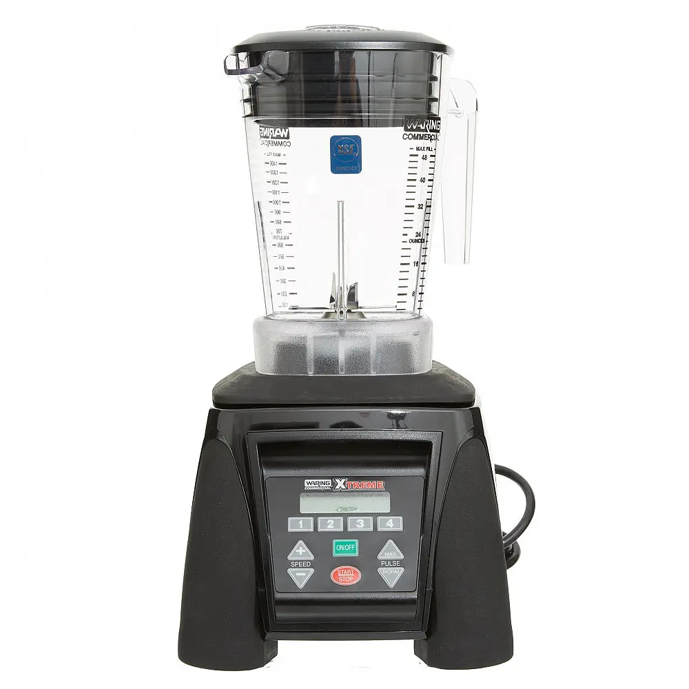 Liquidificador Industrial Waring Xtreme 3 de 3,5 hp com Teclado Programável, Velocidade Ajustável e Recipiente de 1,42 Litros de Copoliéster