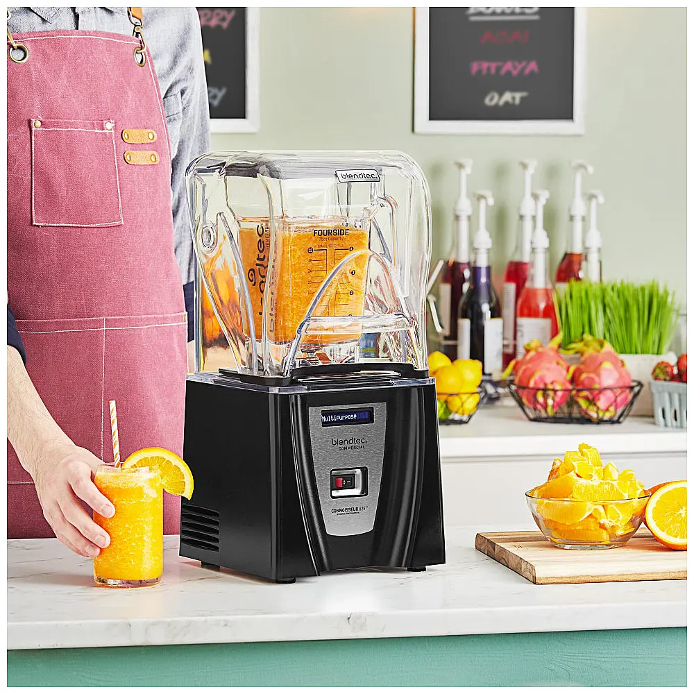 Liquidificador Blendtec Industrial C825C11QNOJAR Connoisseur 825 com 3,8 hp e Isolamento Acústico 110V