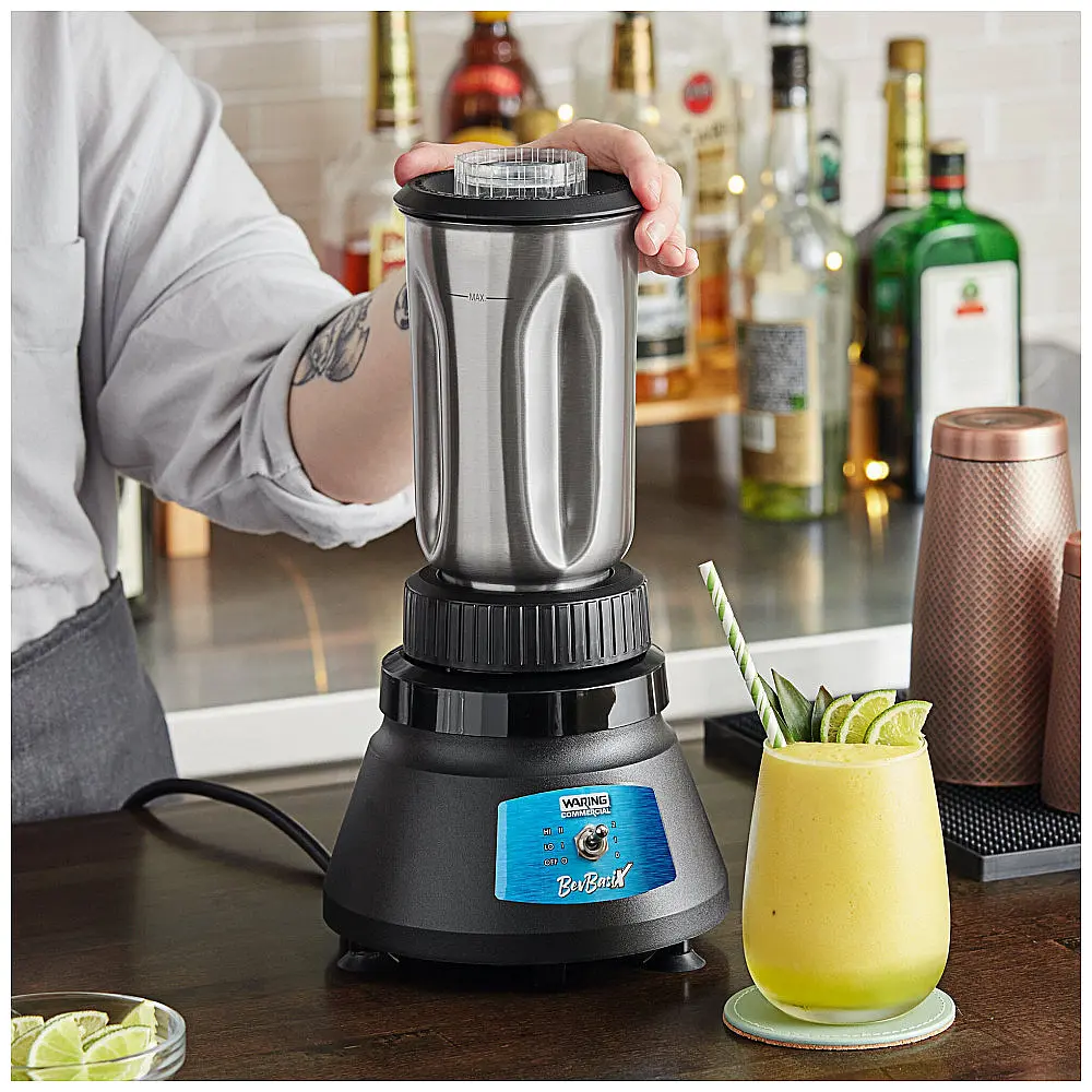 Liquidificador Industrial Waring BB145S BevBasix 0,94 Litros com Recipiente de Aço Inoxidável 110V — foto 2