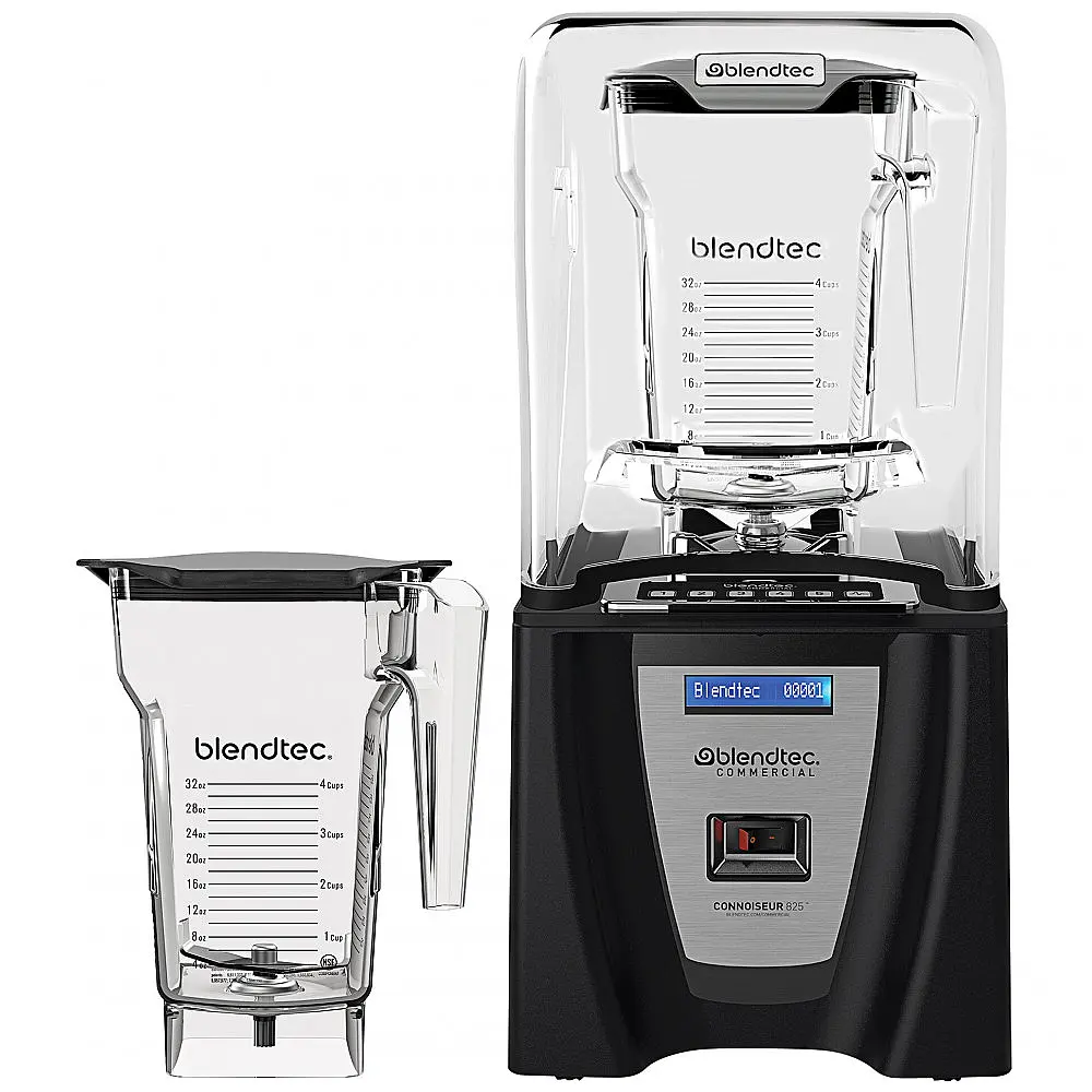 Liquidificador Blendtec Industrial C825C11QB1GB1A Connoisseur 825 com 3.8 hp e Isolamento Acústico - 2 Jarras FourSide de 2,22 Litros