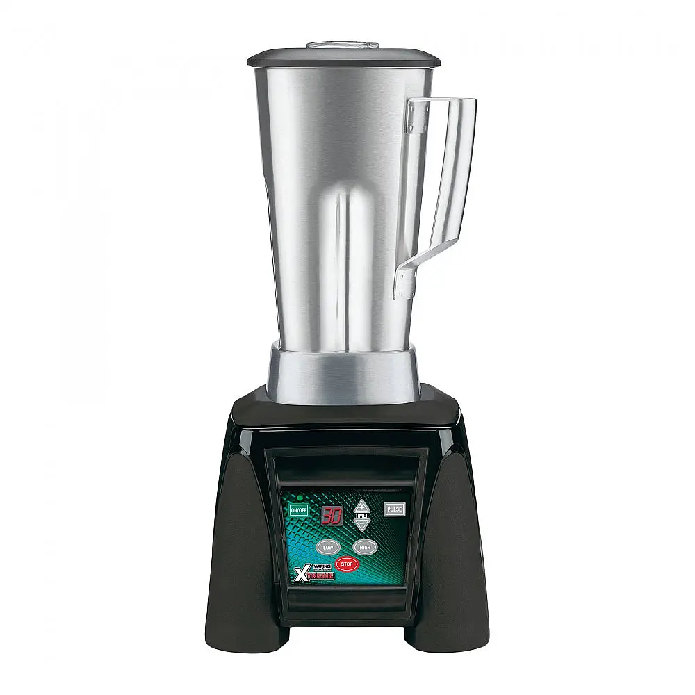 Liquidificador Industrial Waring MX1100XTS Xtreme 3 de 1,2 hp com Teclado Eletrônico e Recipiente de Aço Inoxidável de 1,89 litros 110V