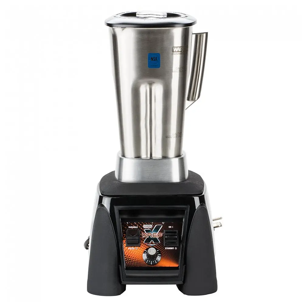 Liquidificador Industrial Waring MX1200XTS XPrep 3,5 hp com Controle de Velocidade Ajustável e Jarra de Aço Inoxidável de 1,89 Litros 110V