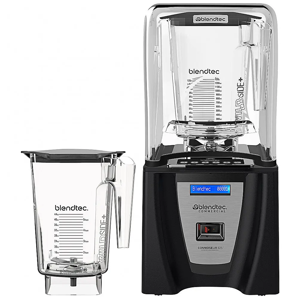 Liquidificador Blendtec Industrial Connoisseur 825 C825C11QB1GB1D com 3.8 hp, Proteção Acústica e 2 Jarras WildSide de 2,66 Litros, 110V
