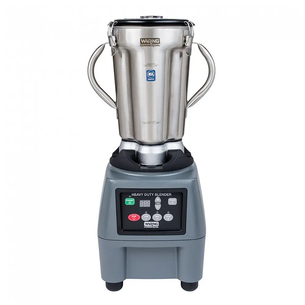 Liquidificador Industrial de Alimentos de Aço Inoxidável de 1 Galão Waring CB15T com Temporizador 110V