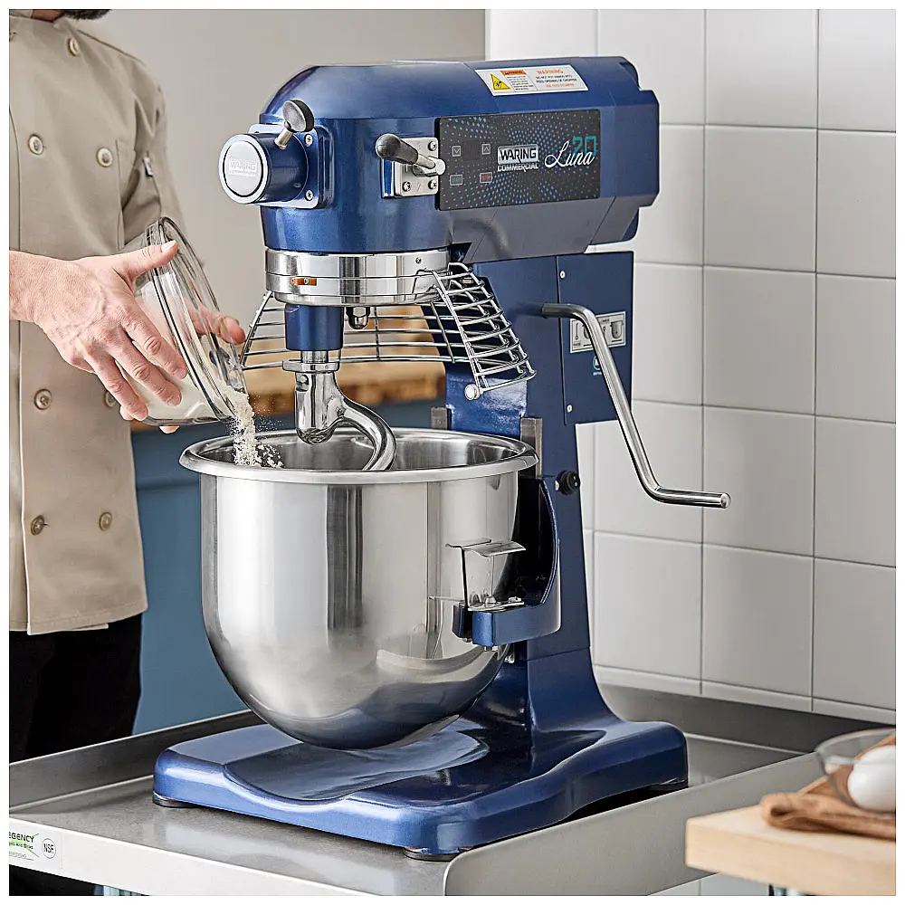Batedeira Industrial Planetária Waring Luna WSM20LT 18,93 Litros com Protetor, Temporizador e Acessórios Padrão 110V, 1 hp — foto 2
