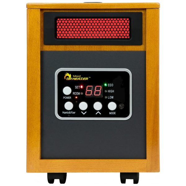 ectq0527t2410b_0 jpg - Aquecedor Elétrico Portátil com Umidificador, 1500W 110V, Dr. Infrared Heater, Marrom e Preto