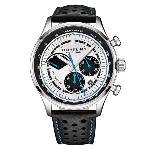 ectq10_439_0 jpg - Relógio Masculino Stuhrling Monaco 934 Quartzo 42mm com Cronógrafo, Preto