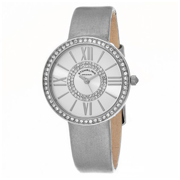 ectq10_665_0 jpg - Relógio Feminino Stuhrling Chic 566 Quartzo 34mm, Prata Clássico