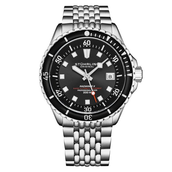 ectq10_9001_0 jpg - Relógio Swiss Automático Radiance 1009 42mm Preto da Stuhrling Qualidade e Estilo em um só Produto