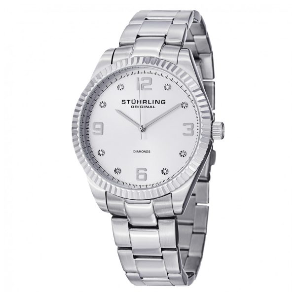 ectq10_g706_0 jpg - Relógio Feminino Stuhrling Allure 607G Quartzo 42mm, Prata Clássico