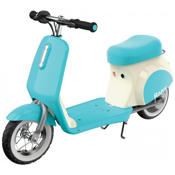 ectq11yddz580b_0 jpg - Moto Elétrica Infantil 12V Recarregável, até 3 km por hora, com Luz LED, RAZOR 15130894, Azul