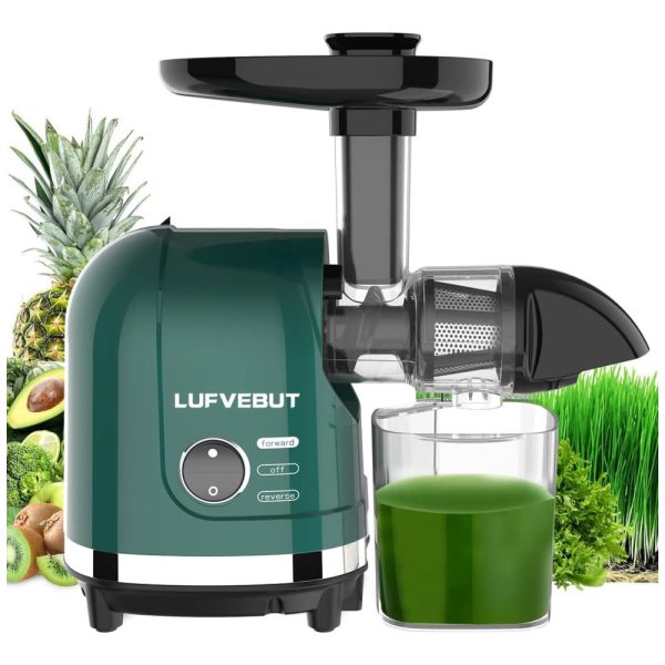 ectq13pxcg8b0b_0 jpg - Centrifuga de Frutas com Prensa a Frio, Polpa Separada, Motor Silencioso, de Fácil de Limpar, 110V 200W, LUFVEBUT, Verde