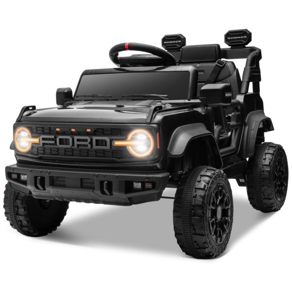 ectq142gzlbd0b_0 jpg - Carro Elétrico Infantil 12V Ford Bronco Raptor com Controle Remoto para Pais, Suspensão nas 4 Rodas, Música via Bluetooth e Luzes LED, Seizeen, Preto