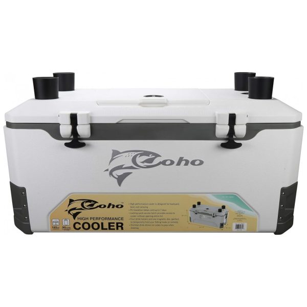 ectq1513pcd80b_0 jpg - Cooler Térmico Portátil 165 Litros com Isolamento Espesso e Porta Copos, COHO, Branco