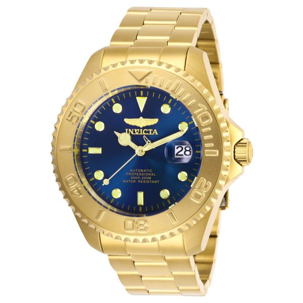 ectq15982_vni_0 jpg - Relógio Masculino Automático Pro Diver com Pulseira de Aço Inoxidável, Invicta 28951, Dourado e Azul