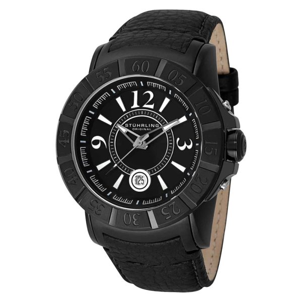 ectq15d233_345_0 jpg - Relógio Geração X 543 com Mostrador Preto, Pulseira de Borracha e Fivela em PVD Preto Stuhrling