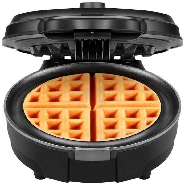 ectq18x2z4l70b_0 jpg - Máquina de Waffle Anti Overflow, 4 Fatias, 110v, CHEFMAN, Preto