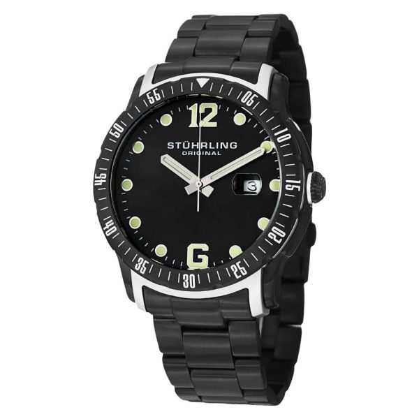 ectq1b533_124_0 jpg - Relógio Trofu 421 com Mostrador Preto e Fivela de Aço Inoxidável Preto, Stuhrling