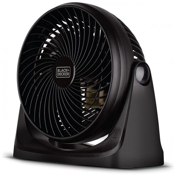 ectq1bncjwm70b_0 jpg - Ventilador de Mesa Turbo Portátil com Inclinação Ajustável para Resfriamento Silencioso, 110V 21W, BLACK DECKER BFTU107, Preto