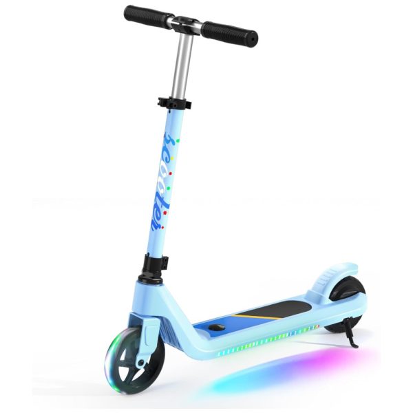 ectq1r6t5kbc0b_0 jpg - Patinete Elétrico Infantil com Velocidade e Altura Ajustáveis para Crianças de 6 a 10 Anos, LINGTENG E8, Azul