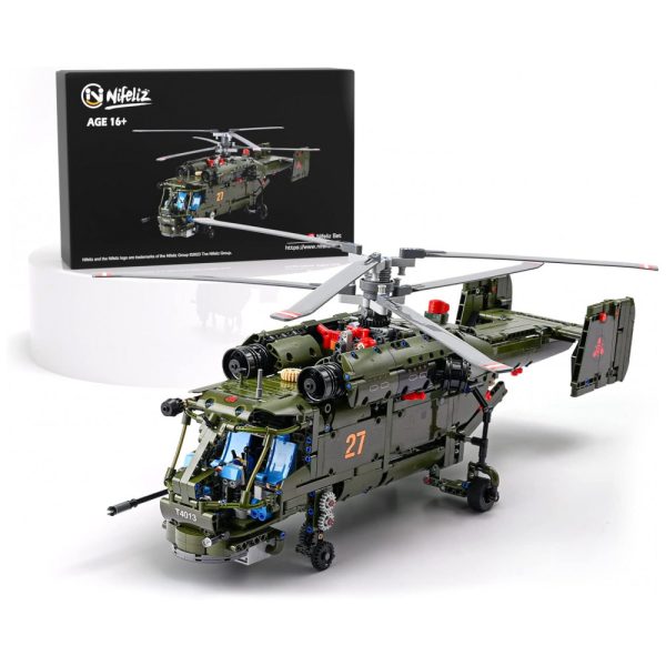 ectq1r9qnjyb0b_0 jpg - Kit de Construção Helicóptero Militar Ka 27 com 1800 Peças, Nifeliz, Verde