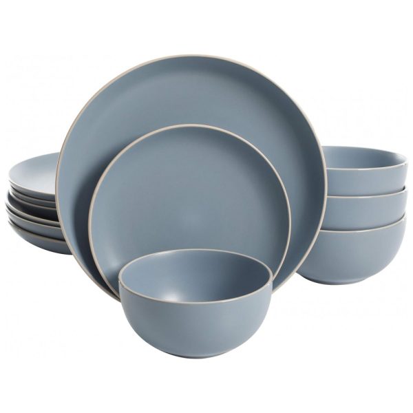 ectq1rwfm9c80b_0 jpg - Aparelho de Jantar com 12 Peças em Cerâmica Serve 4 Pessoas, Gibson Home Rockaway, Azul