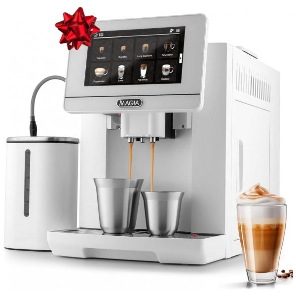 ectq1wqn9txb0b_0 jpg - Máquina de Café Expresso Super Automática com Controle Digital, 19 Receitas, 110V 1100W, Zulay Magia, Branca