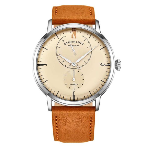 ectq1_9693_0 jpg - Relógio Masculino Stuhrling Cabaletta Quartzo 42mm, Marrom