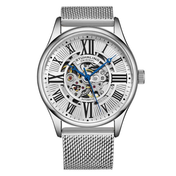 ectq1_m2493_0 jpg - Relógio Masculino Stuhrling Atrium 3942 Automático 42mm, Prata