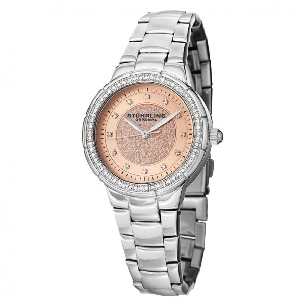 ectq20_158_0 jpg - Relógio Feminino Stuhrling Sparkle 851 Quartzo 34mm, Prata Clássico