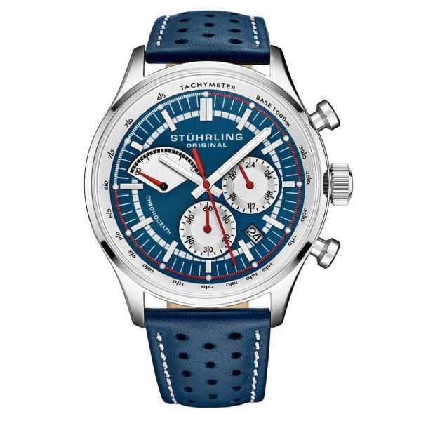 ectq20_439_0 jpg - Relógio Masculino Stuhrling Monaco 934 Quartzo 42mm com Cronográfo, Prata