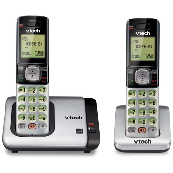 ectq21sysrf00b_0 jpg - Dois Telefones Sem Fio Expansível identificação de Chamada, Chamada em Espera, intercomunicador, VTECH CS6719 2, Prateado