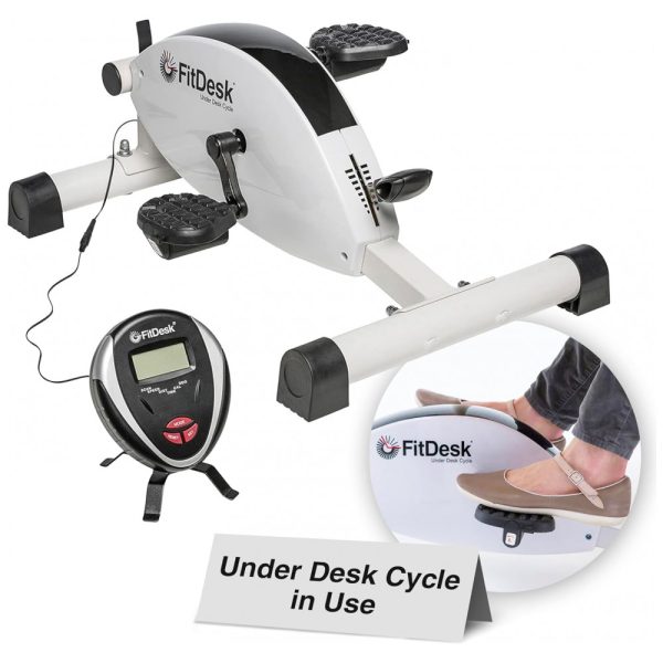 ectq24kpyh670b_0 jpg - Mini Bicicleta Ergométrica Ideal Para Idosos e Treino de Braço, Perna com Painel Digital e 8 Níveis de Resistência, FITDESK, Branco