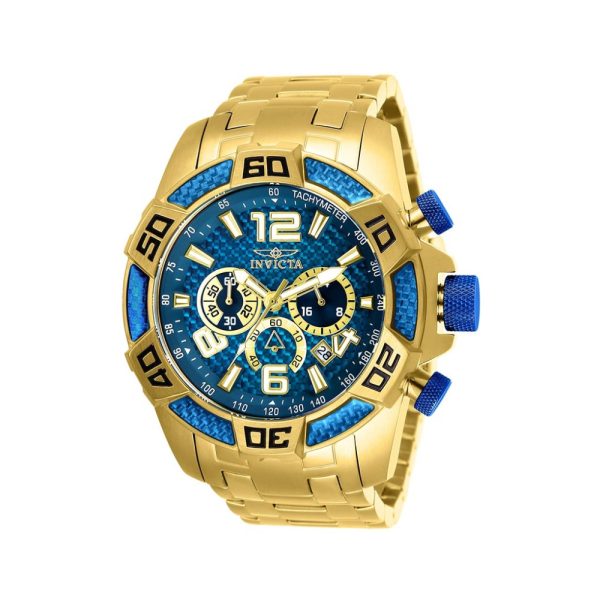 ectq25852_vni_0 jpg - Relógio Masculino Pro Diver SCUBA, Invicta 25852, Dourado e Azul