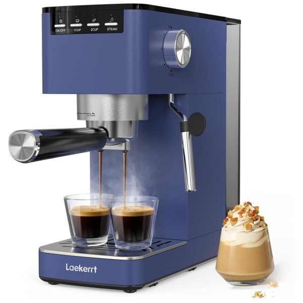 ectq2fw7r9xb0b_0 jpg - Máquina de Café Expresso 20 Bar com Bocal de Leite, Tanque Removível e 2 Bicos, 110V 1350W, Laekerrt, Azul