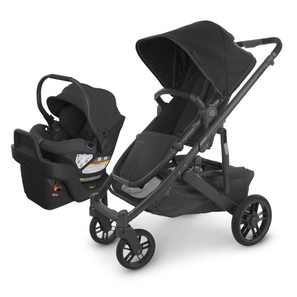 ectq2g73ckyc0b_0 jpg - Carrinho de Bebê Travel System com Opção Reversível, Arnês 5 Pontos, Cadeirinha Infantil Aria e Base, UPPAbaby Cruz V2, Preto