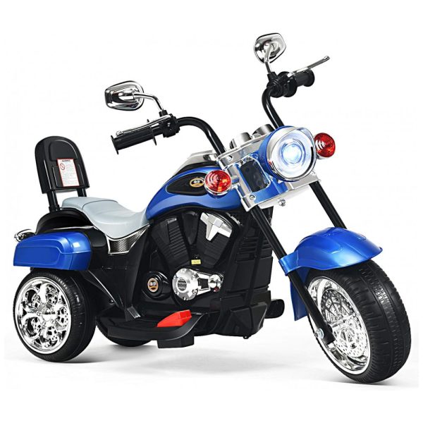 ectq2qmsdcd80b_0 jpg - Moto Elétrica Infantil HONEY JOY a Bateria 6V 3 Rodas com Sons e Luzes, Idade Rec 3 a 5 Anos, Vermelha