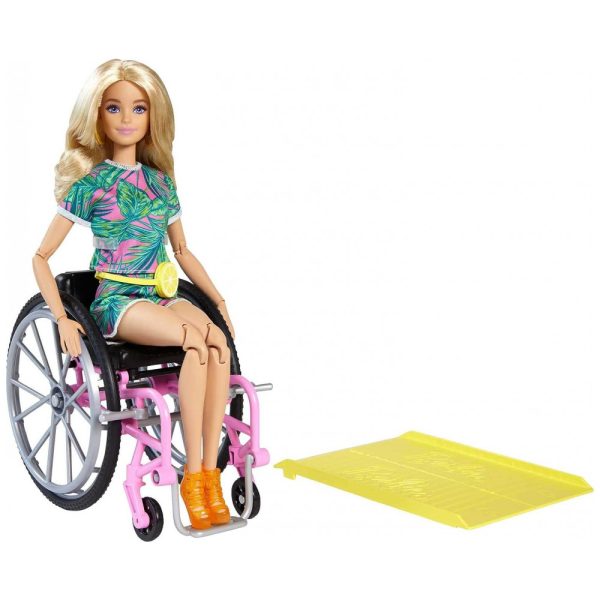 ectq2r45dfh80b_0 jpg - Boneca Barbie Fashionistas 165 com Cadeira de Rodas, Rampa e Acessórios Exclusivos