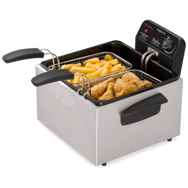 ectq2vabeh000b_0 jpg - Fritadeira Elétrica 4.7L em Aço Inoxidável, 1800W 110V, Presto 05466, Prata