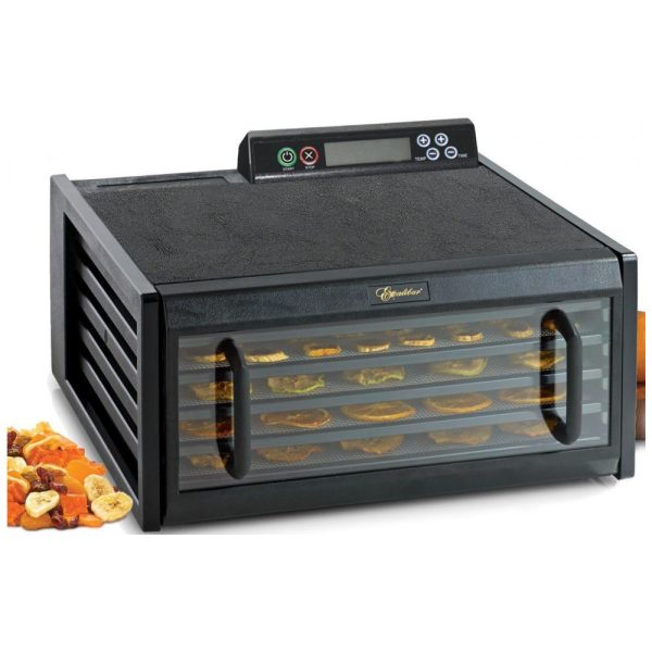 ectq2vf6vx170b_0 jpg - Desidratador de Alimentos Timer 5Trays,440W, EXCALIBUR 3548CDB, Preto