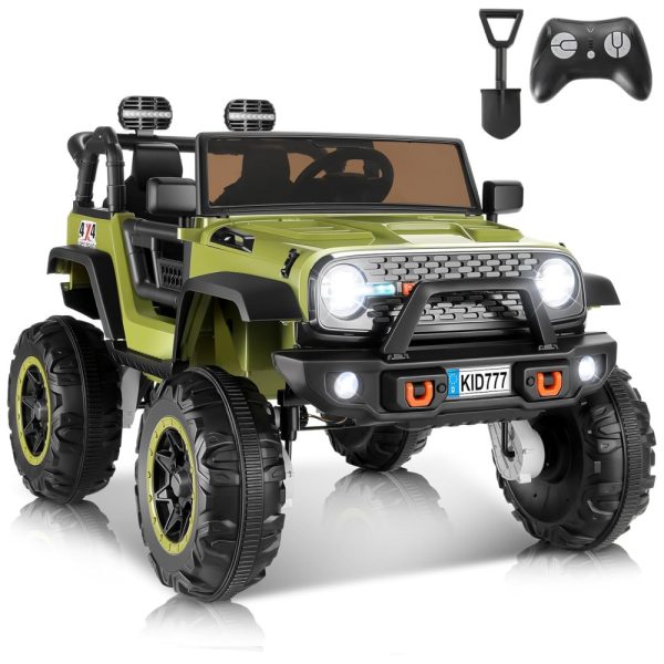 ectq2xvr26cd0b_0 jpg - Carro Elétrico Infantil, Jeep 4x4 com Controle Remoto, 2 Lugares, Música via Bluetooth e Luzes LED, 24V, Hikole, Verde