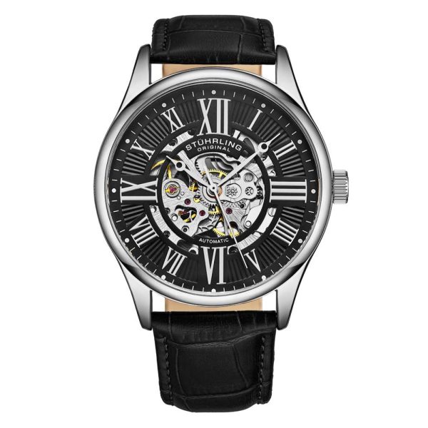 ectq2_2493_0 jpg - Relógio Masculino Stuhrling Atrium 3942 Automático 42mm, Preto