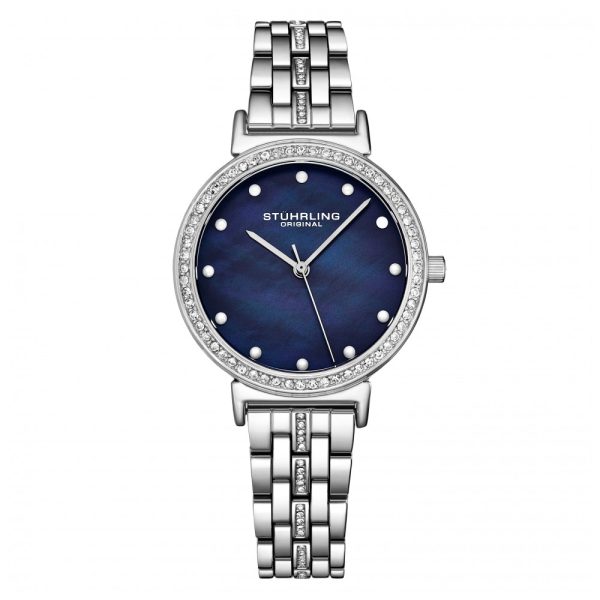 ectq2_8893_0 jpg - Relógio Feminino Stuhrling 3987 Quartzo 33mm, Prata Clássico