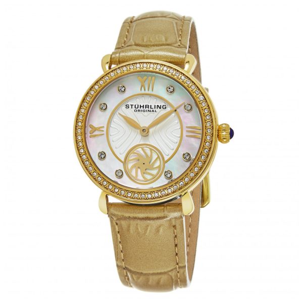 ectq30_344_0 jpg - Relógio Feminino Stuhrling Sinfonia 443 Quartzo 34mm, Dourado