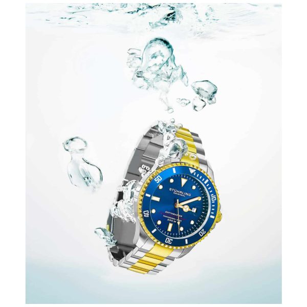 ectq30_388_0 jpg - Relgio Suo Automtico Depthmaster 883 42mm, Mostrador Azul, Pulseira de Ao Inoxidvel Prateado e Fivela de Stuhrling.